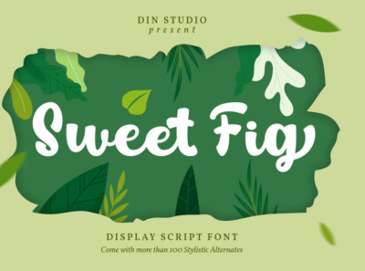 Sweet Fig - Handwritten font branding font fonts handlettering icon lettering logo logo type script script font signature font typography