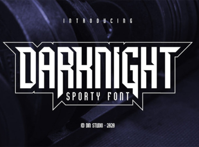 Darknight - Sporty Font branding design font fonts icon illustration logo logo type sport sports design sporty font typography
