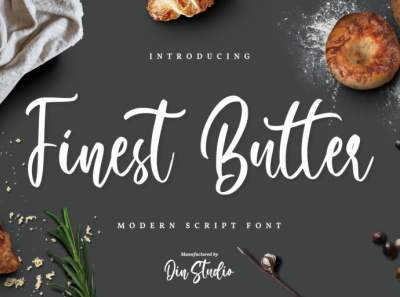 Finest Butter - Handwritten font branding font fonts handlettering lettering logo logo type script font signature font typography