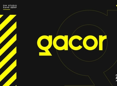 Gacor - Urban sans serif font branding design font fonts icon illustration logo logo type typography