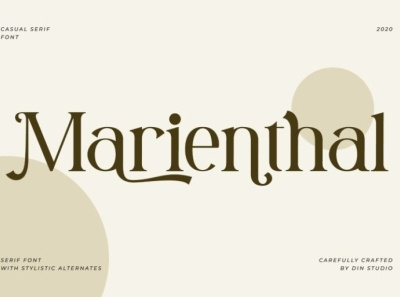 Marienthal - Clean serif font branding design fonts icon illustration logo logo type typography ui