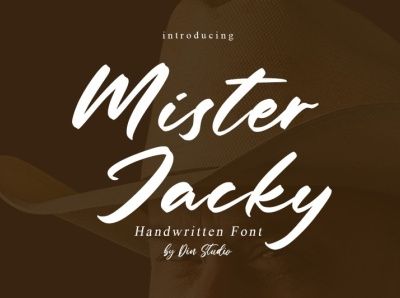 Mister Jacky - Handwritten font branding font fonts handlettering lettering logo logo type script signature font typography