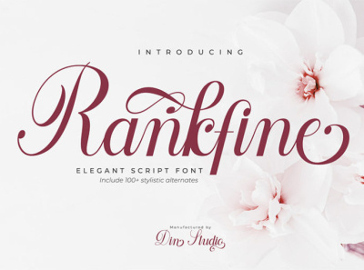 Rankfine - Calligraphy font
