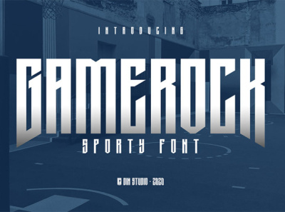 Gamerock - Sporty Font branding display font fonts game game font icon illustration logo logo type sporty sporty font typography