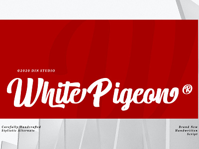 White Pigeon - Modern handwritten font