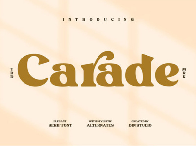 Carade - Elegant serif font branding design elegant font fonts icon logo logo type serif typography