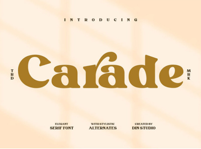 Carade - Elegant serif font