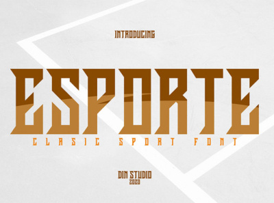 Esporte - Classic sport font branding classic design font fonts icon logo logo type sport font sporty typography