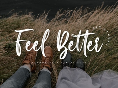 Feel Better - Handwritten brush font branding brush brush font font fonts handlettering lettering logo logo type script font signature font typography