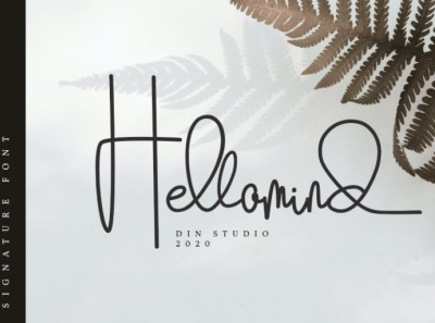 Hellomind - Handwritten Signature Font branding design font fonts handlettering lettering logo type script font signature font typography