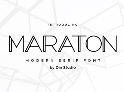 Maraton - Display font branding design display font logo logo type typography ui vector
