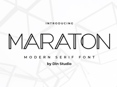 Maraton - Display font