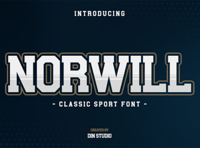 Norwill - Classic sport font branding classic font classy design font fonts icon illustration logo logo type sport sporty font typography