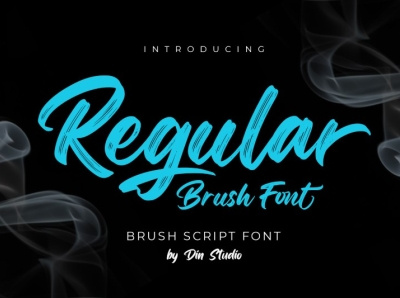 Regular Brush - Handwritten brush font branding brush font fonts handlettering lettering logo logo type script font signature font typography