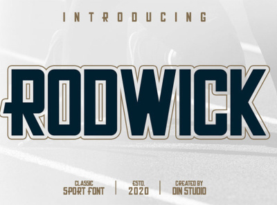 Rodwick - Classic sport font branding character classic font design font fonts icon logo logo type sport font sporty typography