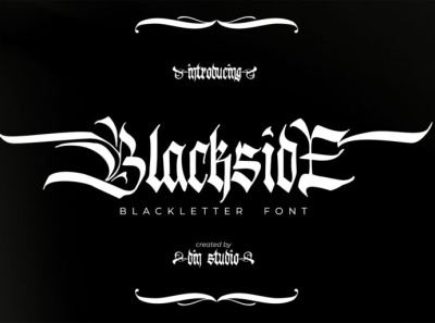 Blackside - Blackletter font