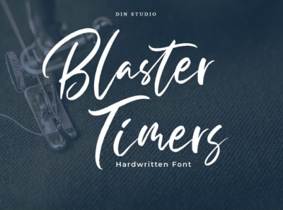 Blaster Timers - Handlettering font branding brush font font fonts handlettering handwritten lettering logo type script script font signature font
