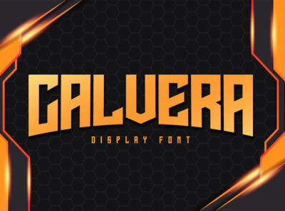 Calvera - Display sporty font branding design display font font fonts logo logo type sport font sports logo sporty font