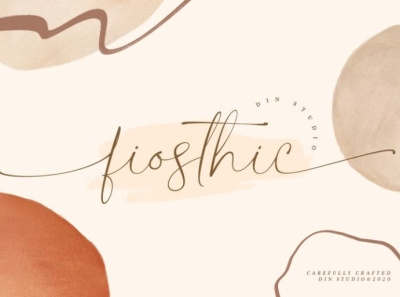 Fiosthic - Signature font