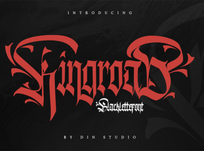 Kingroad - Blackletter font blackletter blackletter font brand branding design font fonts handlettering lettering logo logo type tattoo typography