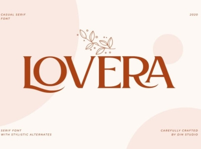 Lovera - Casual Serif font branding casual design display font fonts illustration logo logo type serif typography