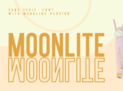 Moonlite - Sans serif font branding design font fonts icon logo logo type sans serif sanserif typography