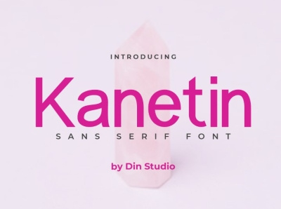 Kanetin - Sans serif font branding design display font fonts logo logo type sans serif