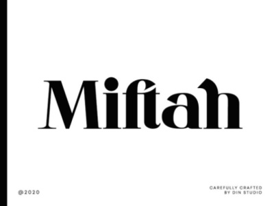 Miftah - Serif Font branding font fonts logo logo type serif font serif fonts