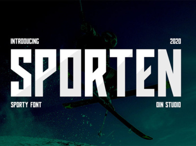 Sporten - Sport font branding design display font fonts icon logo logo type sport font sporty