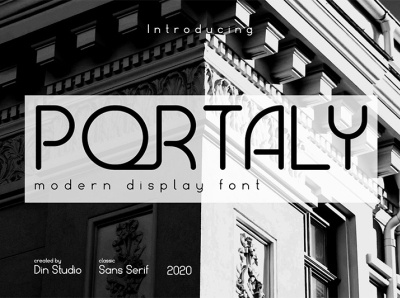 PORTALY - Modern display font branding design font fonts logo logo type