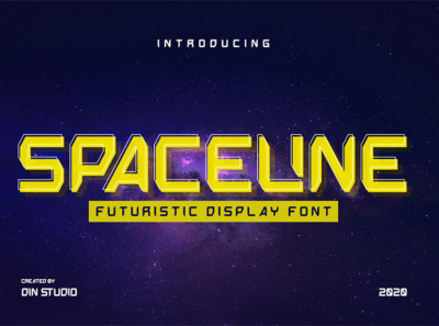 SPACELINE - Futuristic display font