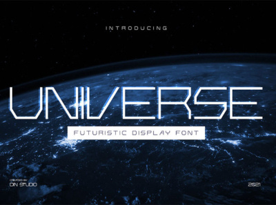 UNIVERSE - Futuristic display font