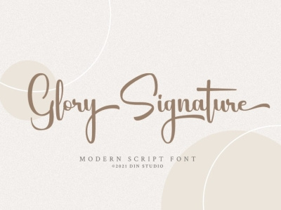 Glory Signature - Modern Script Font