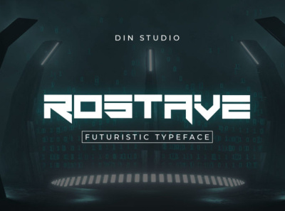 ROSTAVE - Futuristic typeface font