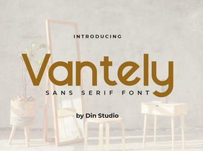 Vantely - Sans serif font branding design display font font fonts formal font logo logo type sans serif