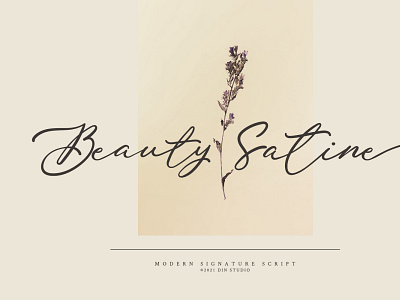 Beauty Satine - Modern signature font branding brush design font fonts handlettering handwritten font illustration lettering logo type script font typography