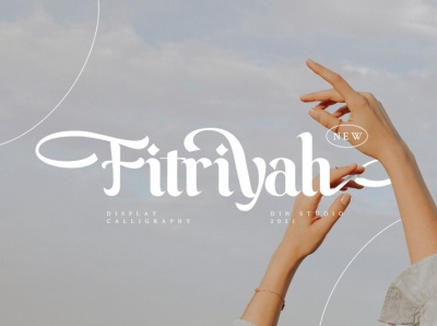 Fitriyah - Display Calligraphy Font beautiful branding design font fonts logo logo type moeslem