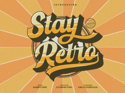 Stay Reto - Script Retro Font