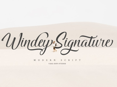 Windey Signature - Modern Script Font branding design elegant font font fonts handlettering illustration lettering logo logo type modern font script font typography