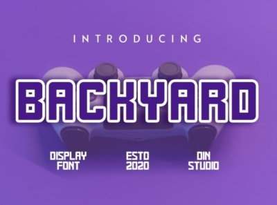 BACKYARD - Display font