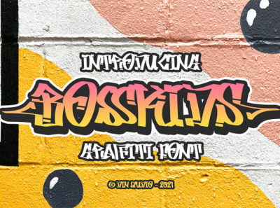 BOSSKIDS - Graffiti font branding design font fonts graffiti graffiti font handlettering illustration lettering logo logo type mural font murall typography