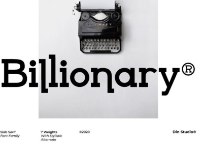 Billionary - Serif Font Family branding design family font font fonts logo logo type modern serif font typography