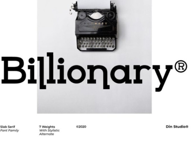 Billionary - Serif Font Family