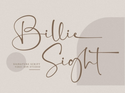 Billie Sight - Signature Font