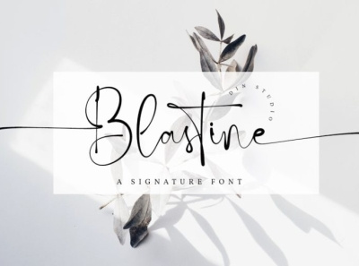 Blastine - A Signature Font