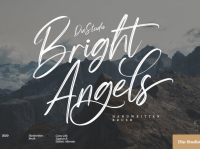 Bright Angels - Handwritten Brush Font
