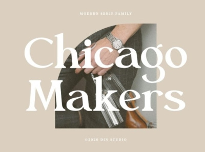 Chicago Makers - Modern serif font family branding design display font family font font fonts logo logo type modern font new font serif font typography