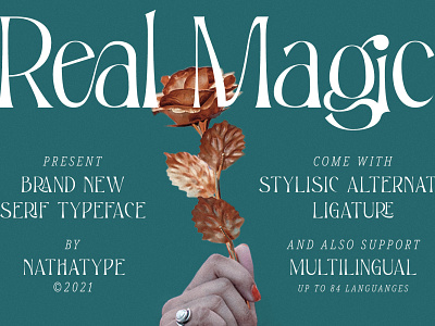 Real Magic - Brand New Serif Typeface branding design font fonts logo logo type modern font new font serif font typography