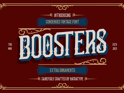 BOOSTERS - Modern Vintage Font