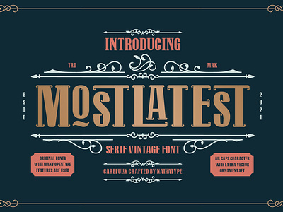 MOSTLATEST - Serif Vintage Font